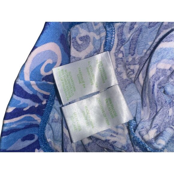 Beautiful Lilly Pulitzer PJ Knit Pants and top Coastal Blue Whispurr Pajama Set - Picture 7 of 12